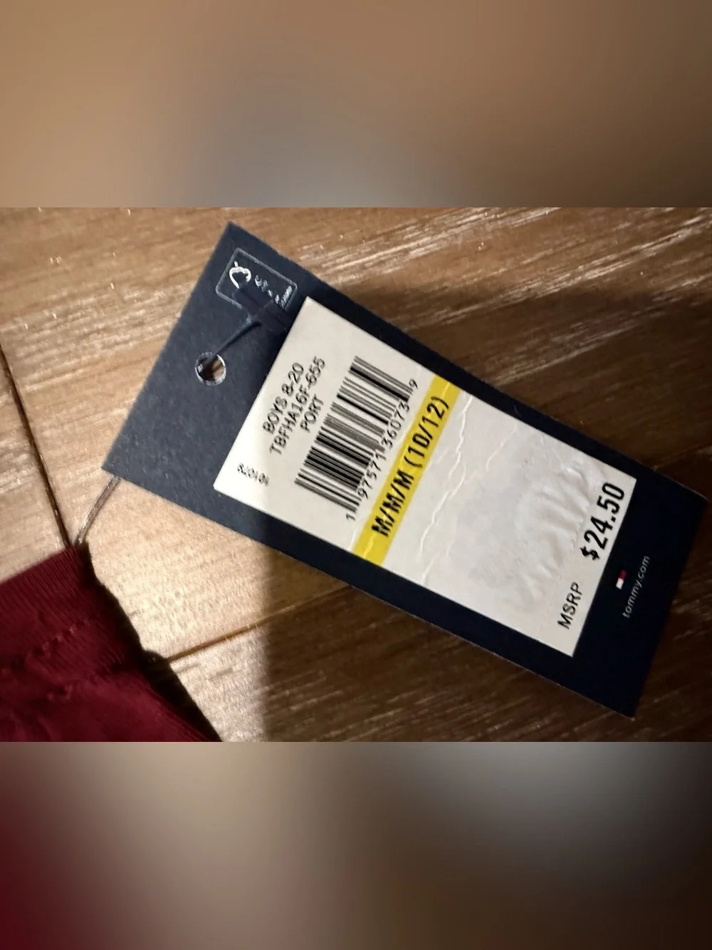 Tommy Hilfiger Navy and White Branded Hang Tag